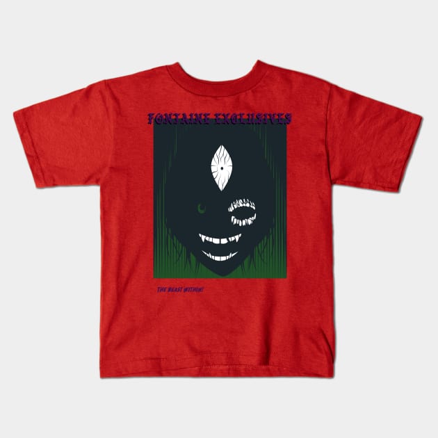 Fontaine Exclusives twisted face #41 Kids T-Shirt by Fontaine Exclusives